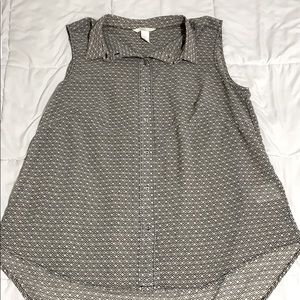 h&m sleeveless blouse